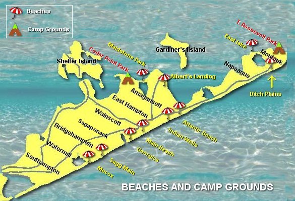East Hampton Beaches and Camping Grounds